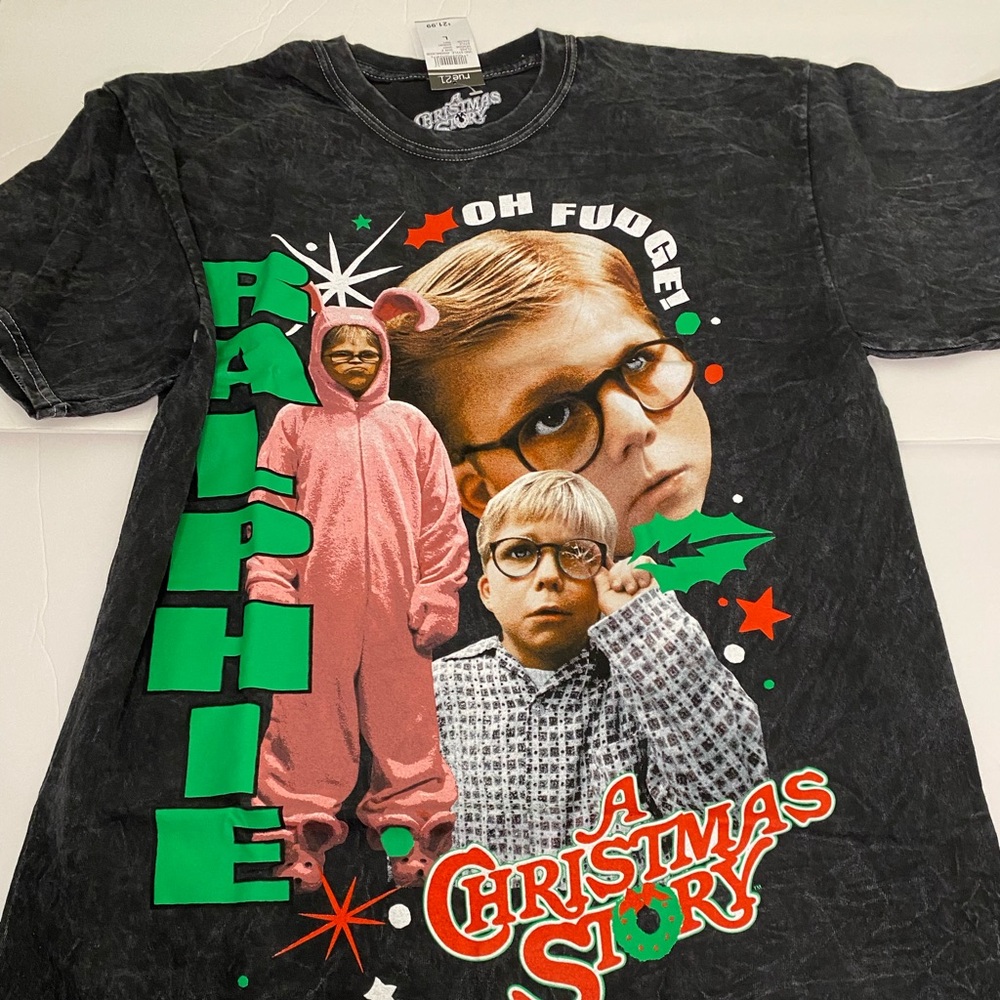 A Christmas Story Black Graphic Tee